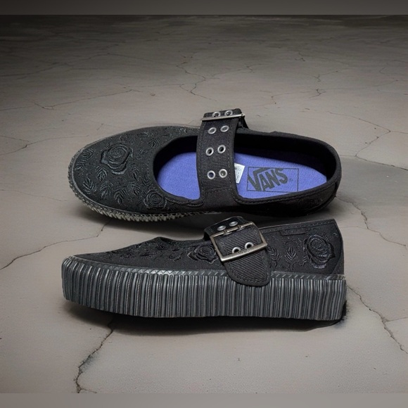 Vans Shoes - Women’s VANS Mary Jane Creeper Shoe (Halloween)- Spooky Black Size: B 5/ W 6.5